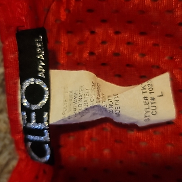 STUNNING VINTAGE CLEO APPAREL GAME OVER FOOTBALL JERSEY - Picture 4 of 5